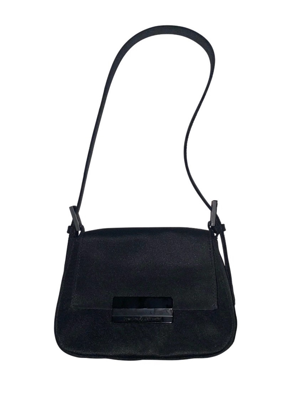Frankie and Johnnie Vintage Nylon Black Small Shoulder Bag